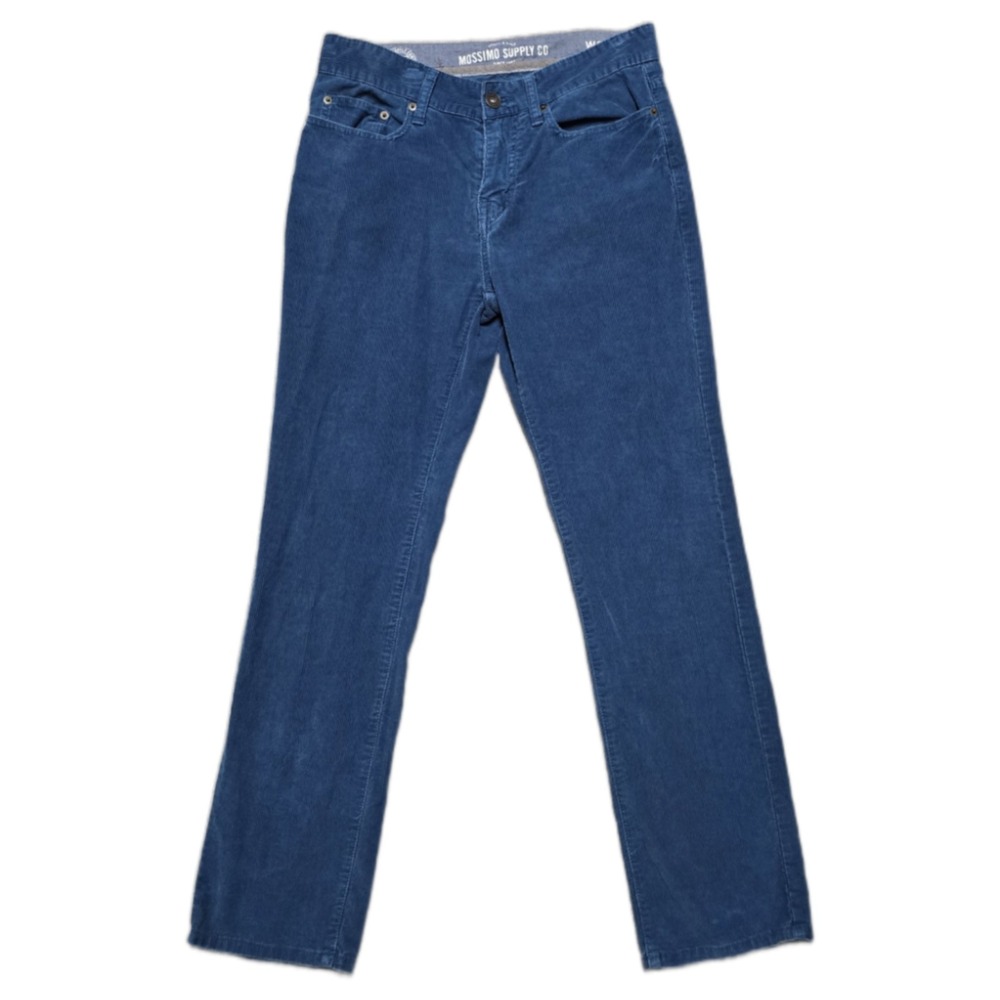 Mossimo Supply Co. Corduroy Chino Pants Mens 30x30 Straight Blue‎